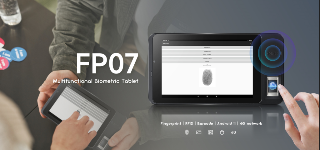 FP07 7inch biometric tablet